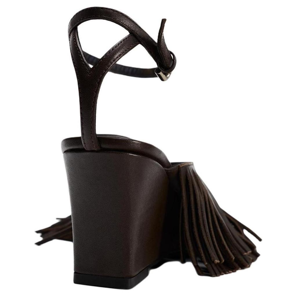 Zara Elegant Open-Toe High Heel Sandals Women Sandals Brown 11336410