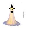 Large Lighted White Cloth Ghosts Light Up Ghost Halloween Decorations Outdoor Indoor Outside Seasonal Horror Scene Prop