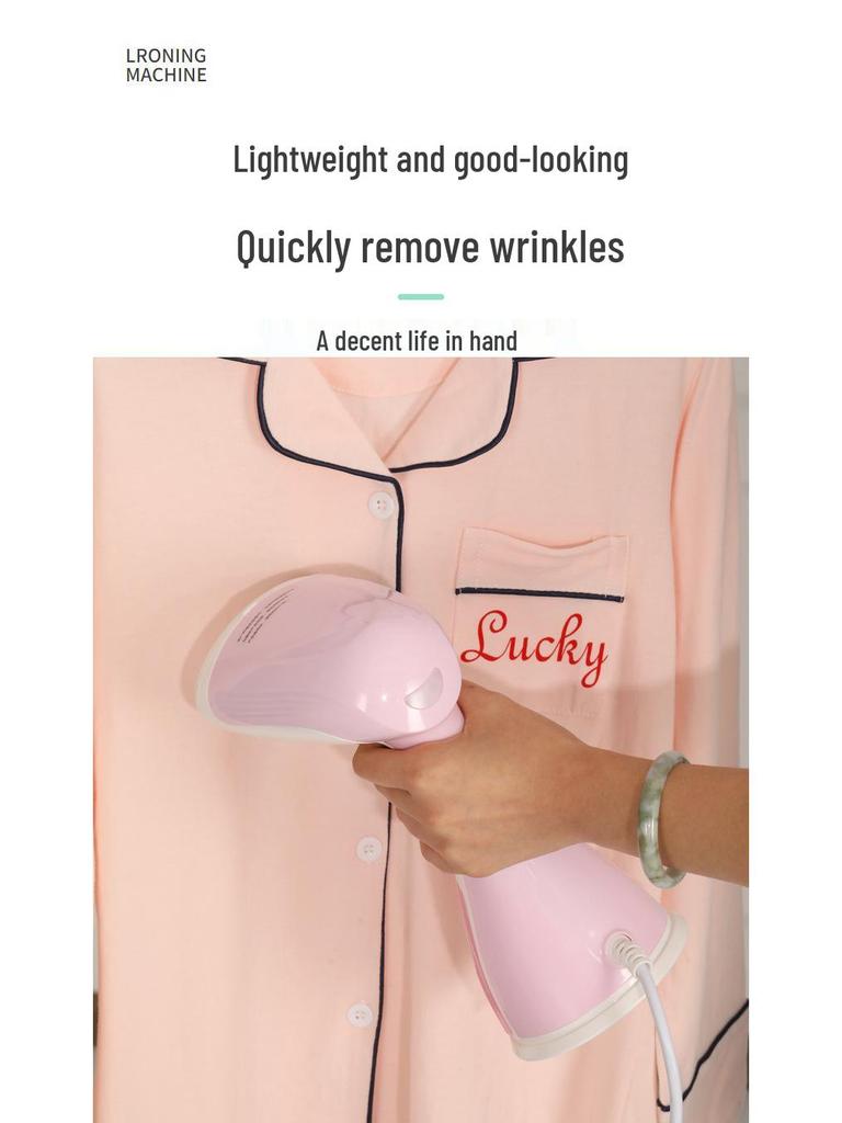 Portable Handheld Garment Steamer and Ironing Machine: Large Steam Brush for Travel and Home Use