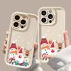 Christmas Phone Case for iPhone 11 13 12 14 15 16 Pro Max XR XS Samsung A15 A55 A05 Redmi 12 13C OPPO A16 A18 A60 Reno 11 Vivo Y17S Y12 Infinix Note