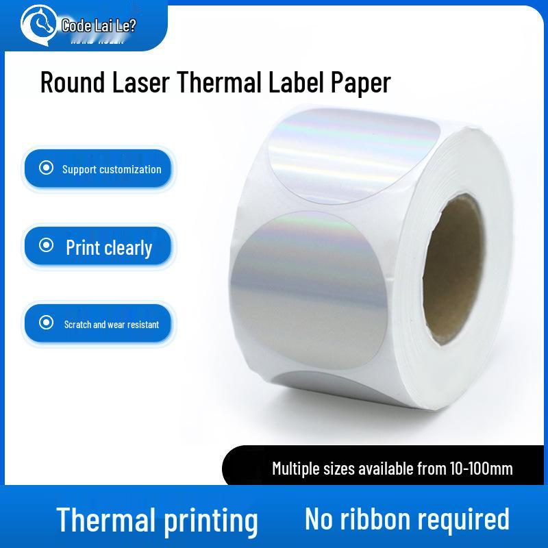 Silver Thermal Adhesive Printable Food Label