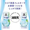 Shoshugen [Bulk Purchase] Freshly Picked White Peach Toilet Air Freshener, Standing Type, 400ml X 6 Bottles, Kobayashi Pharmaceutical