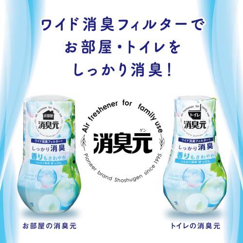 Shoshugen [Bulk Purchase] Freshly Picked White Peach Toilet Air Freshener, Standing Type, 400ml X 6 Bottles, Kobayashi Pharmaceutical