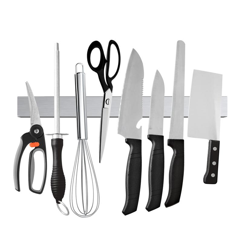LMETJMA Professioneller Magnetischer Messerstreifen Edelstahl Magnetischer Messerhalter Ständer Küchenmesserleiste 30 40 50 cm KC0314