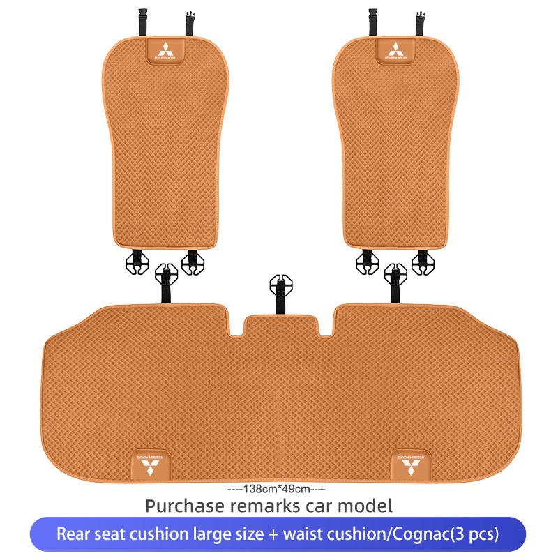 Car Logo Seat Cover Ice Silk Protector Mat Pad Comfortable Auto Accessories For Mitsubishi Lancer ASX Pajero Mirage Attrage