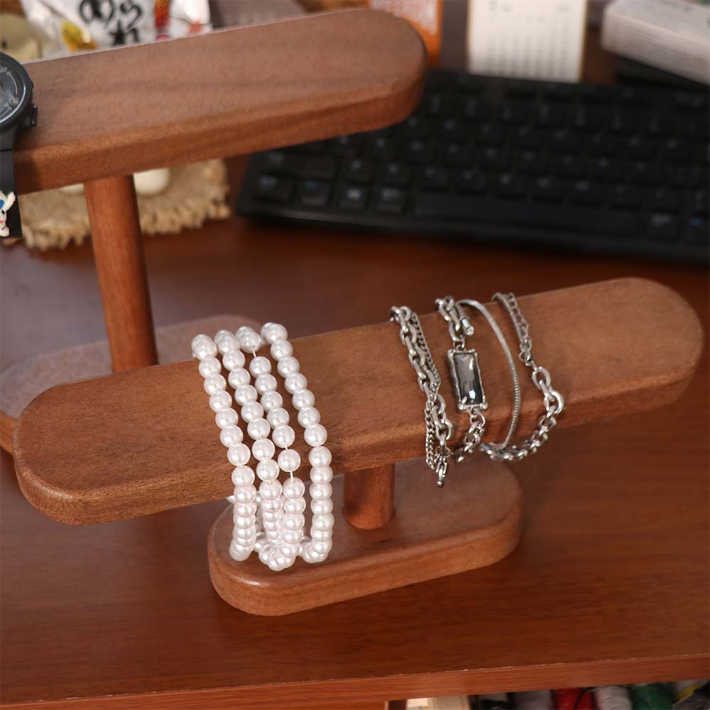Houten Horloge Display Houder Woondecoratie Horloge Opbergrek Luxe Horloge Beugel Enkelbandjes Hanger