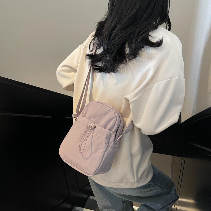 Canvas Mobile Phone Bag Female Crossbody Niche Design Small Bag For Mobile Phones