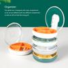 Pill Splitter Box ABS PC Resuable Stainless Steel Slicer Storaging Tablet Divider Office Business Trip Organizer Accessories