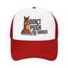 Summer Cooling Dont Push The Horses Funny Meme Quote Mesh Caps Men Women Adjustable Foam Trucker Hats For Casual Wear