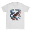 Novelty Patriotic Eagle And Flag 250 Years TShirts for Unisex Round Collar 100 Cotton T Shirt  Short Sleeve Tees Clothing