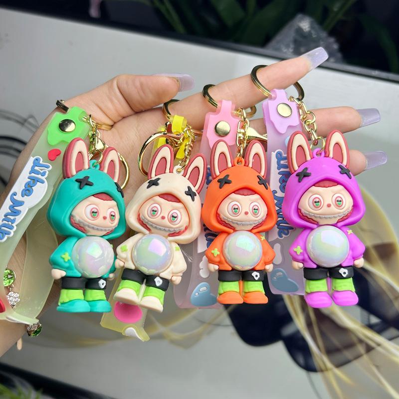 1PC Sheep Keychain Pendant Couple Car Bag Key Ring Pendant