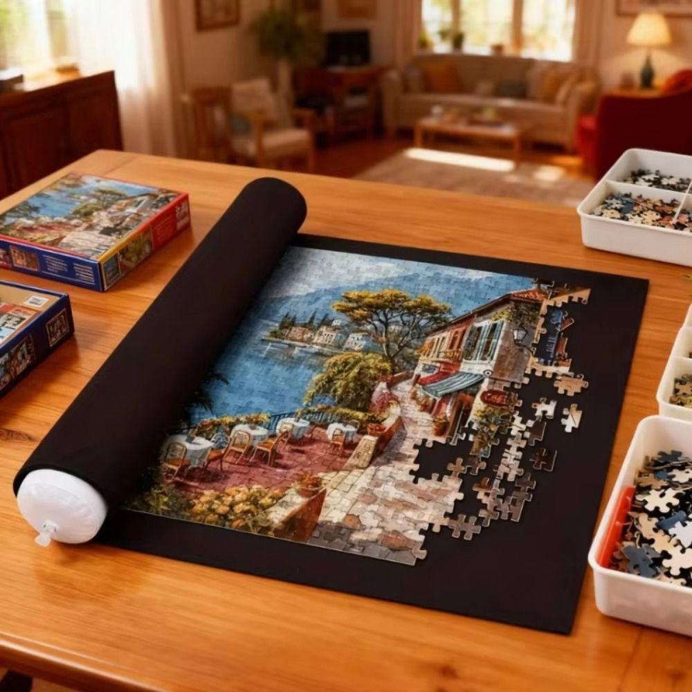 Roll Up Jigsaw Puzzle Storage Mat Set Puzzles Keeper  Parent-child Early Education