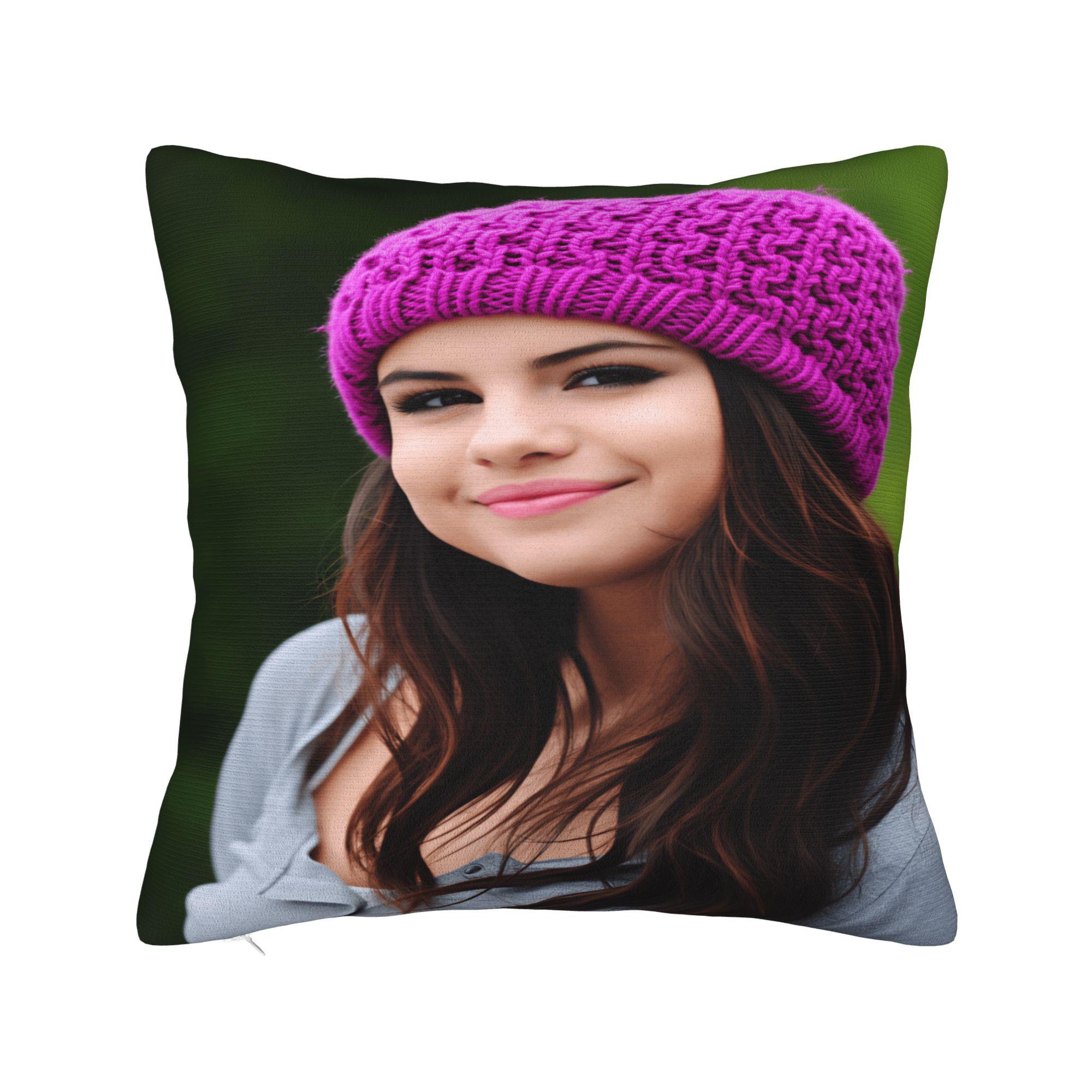 Singer S-Selena G-Gomez I Said I Love You First Pillowcases  Funny Pillow Case For Sofa Home Decor Graphic Pillow Cover 12x12Inch