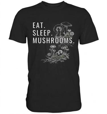 Mushroom Picker Mushroom Collecting Sayings Black T Shirt