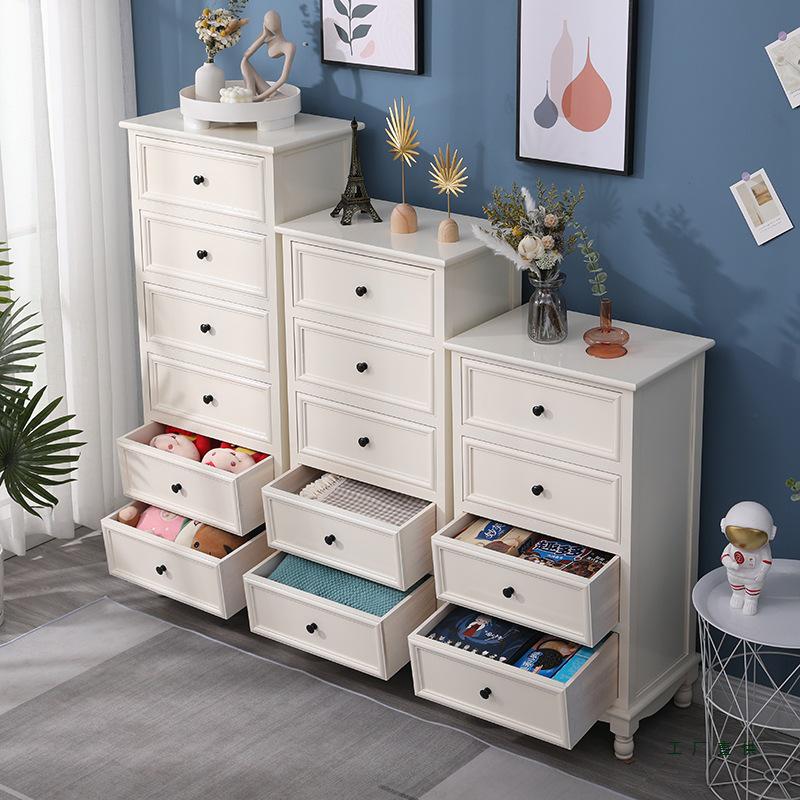 American Solid Wood Five-Drawer Chest - Living Room/Bedroom Storage Cabinet