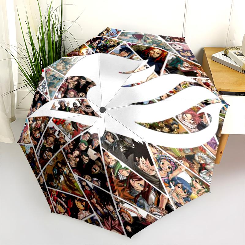 Fairy Tail Extreme Magic Dance Folding Umbrella Suitable For All Seasons 8 Paraphenoid Bones Gift Umbrella Outdoor