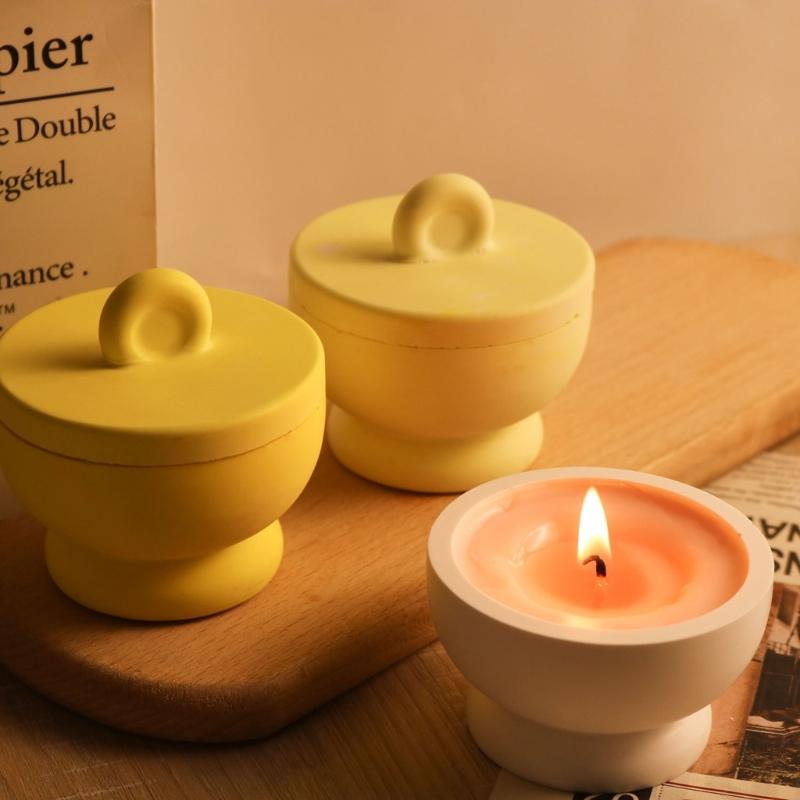 Elastyczne silikonowe formy do słoików z pokrywką Formy silikonowe na słoiki Niezbędne narzędzia rzemieślnicze dla artystów żywicy i producentów świec