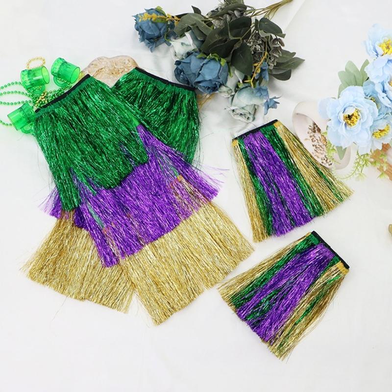 Accessoires de Costume Mardi Gras Franges Jupe Jambières Manchettes Costume Cosplay Halloween pour Carnaval Mascarades