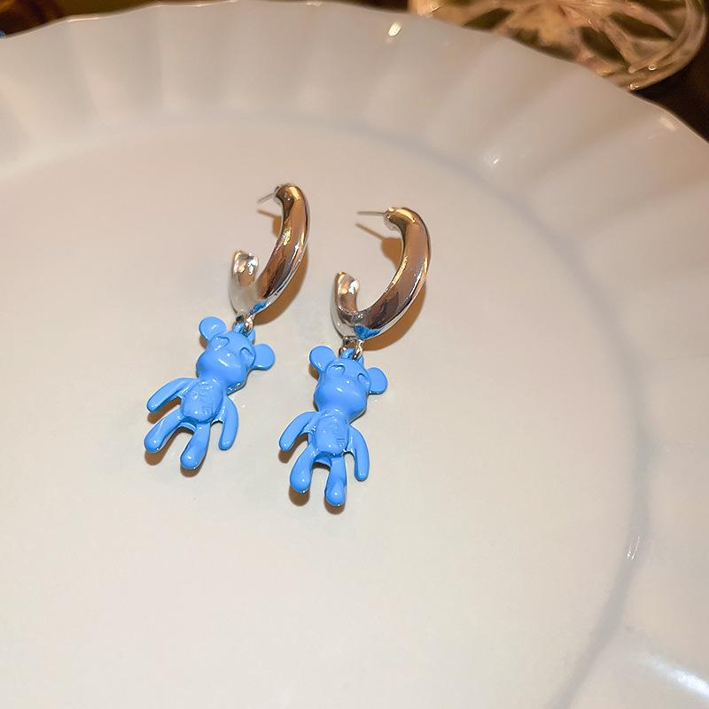 Metal Design Earrings Irregular Circle Geometric Stud Earrings Women's Exaggerated Niche Cold Wind Earrings