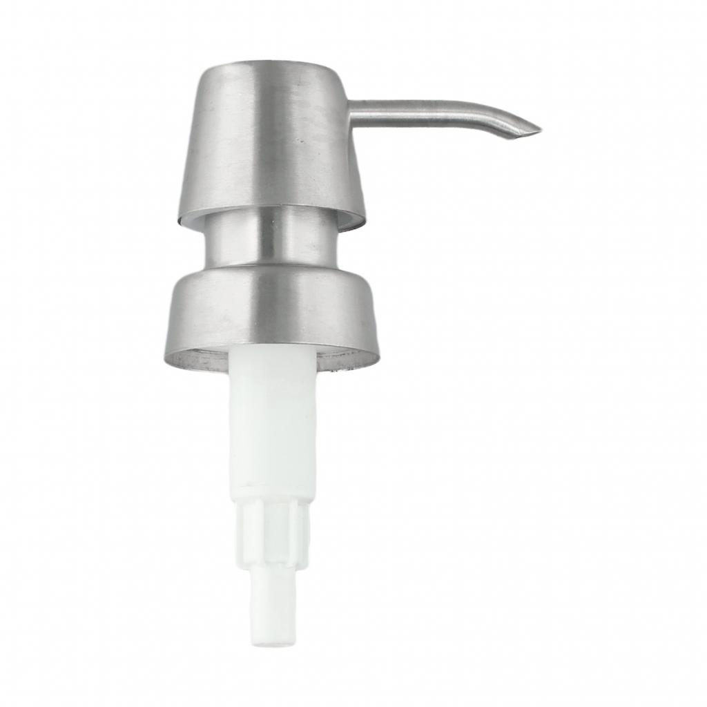 304 Stainless Metal Dispenser Replacement Soap Pump Liquid Lotion Bottle Head