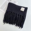 Scarf Women's Winter Korean Style Versatile Macaron Couple Student Knitted Wool Warm Tassel Shawl Neck Scarf Neck Protector