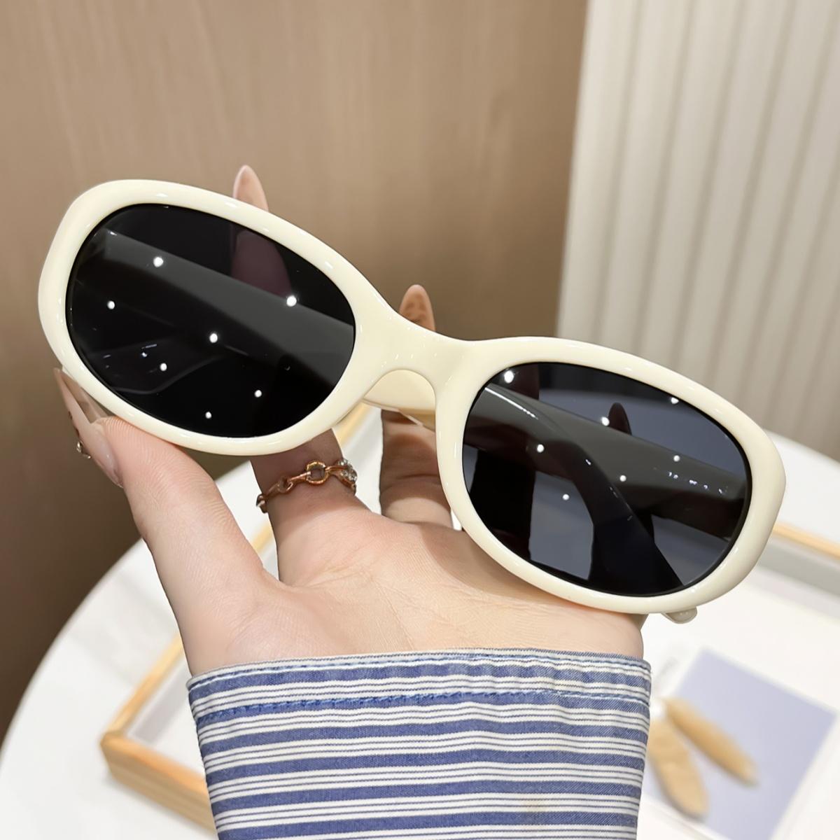 

European and American retro style women s fashionable sunglasses trend versatile summer sun shading and UV protection lightweigh