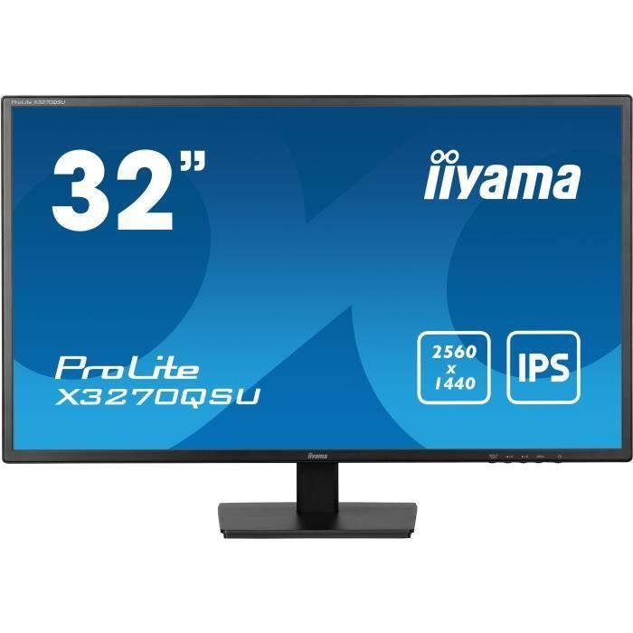 PC Monitor - IIYAMA - 32 - QHD - 100Hz - IPS Panel - 3ms - X3270QSU-B1