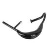 Motorcycle Exhaust Pipe 40mm Dia Aluminum Alloy Noise Reduction Electric Bike Exhaust Tube with Silencer Gasket Black