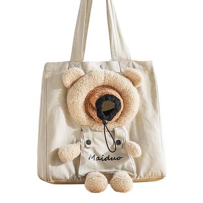 Cute Lion-shaped Pet Supplies Tote Puppy Messenger Bag Pet Knapsack Cat Shoulder Bag