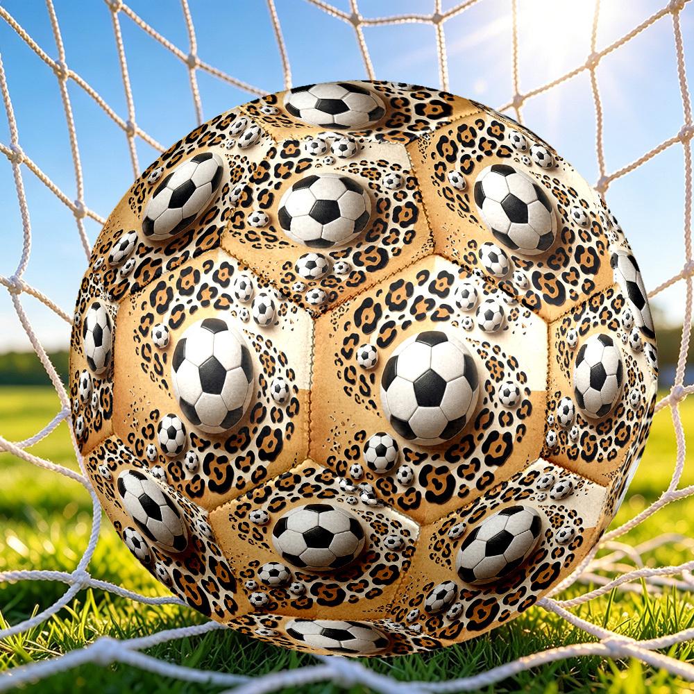 1pc Size 5 Soccer Ball Safari Soccer Ball, Professional Match/Training Ball, Suitable for Indoor and Outdoor Sports Games. y62781