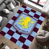 Aston Villa Logo Carpet Rug for Living Room Bedroom Home Sofa Decoration,Kids Play Nonslip Floor Mat