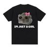 Funny Trendy Cute Sad Hamster Meme T-Shirt Men Women Summer Casual Short Sleeve Tshirts 100% Cotton Crewneck Kawaii Tops T Shirt