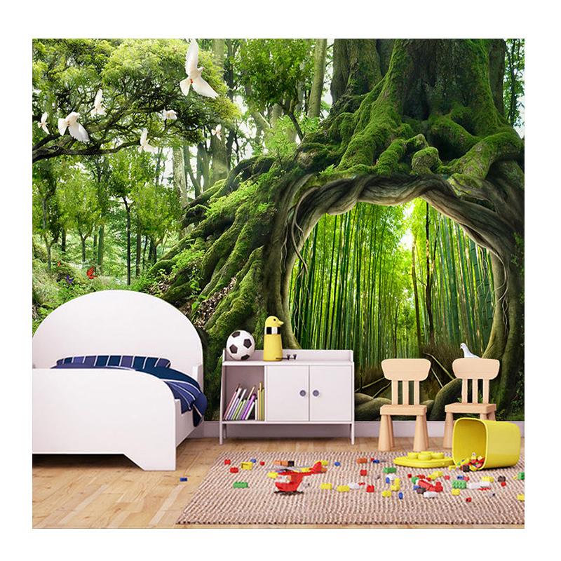 

Green Forest Tree 3D Wallpaper Stereoscopic Mural Wall Painting Living Room Bedroom Background Murals 200 cm(W) x 140 cm(H)
