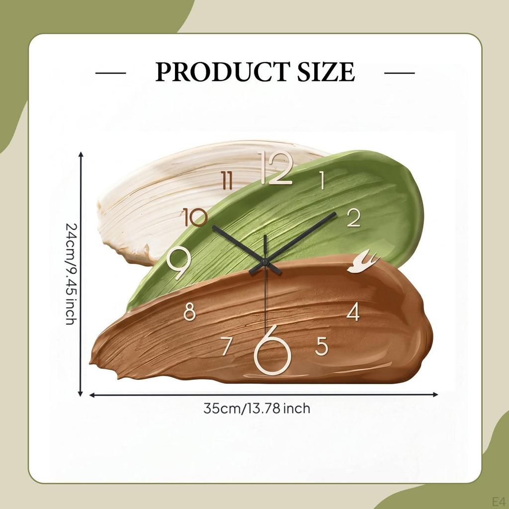 Table Clock, Creative, Silent, Decorative, Nonticking, Ideal for Shelves, Bedside Tables And More.