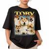 Custom Shiba Inu Portrait Tee, Vintage Comfort Colors Dog Shirt