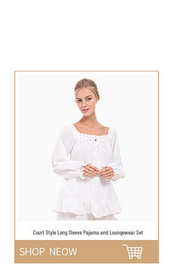Women's Modal Long-Sleeve Nightgown, Cardigan Style Pajamas, Hot Seller