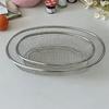 Stainless Steel Fruit Basket Oval Mesh Screen Portable Vegetable Draining Basket