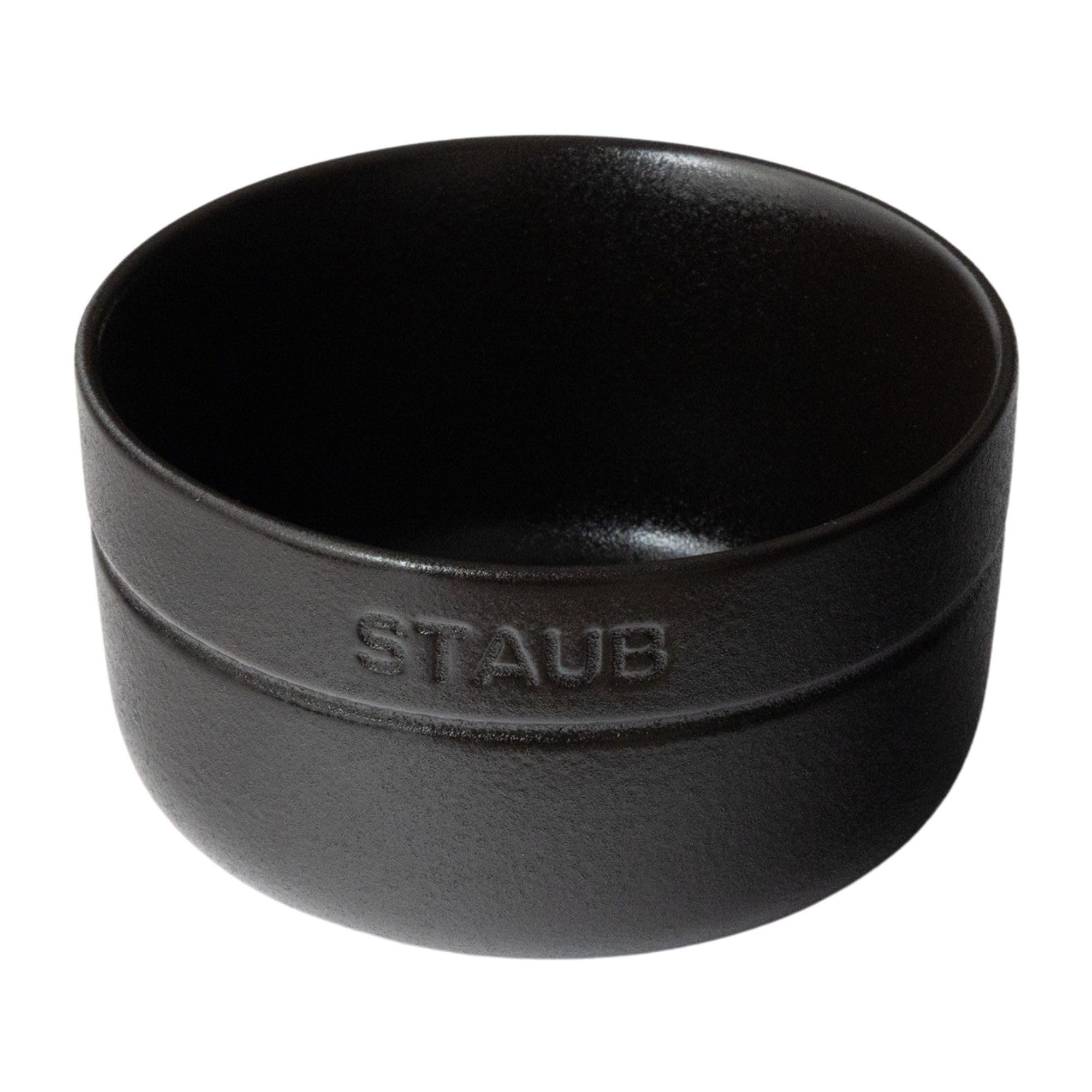 Staub Black Ceramic Matte Microwave Safe Japanese Bowl, 10Cm, (Authorized Retailer) Z1035-106