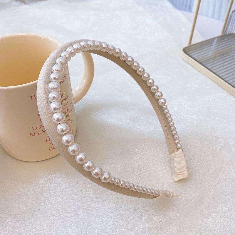 Korean Fashion Headband Simulation Pearl Sponge Hairbands For Women Girl Hair Band Female Hair Hoop Headwear Hair Accessories
