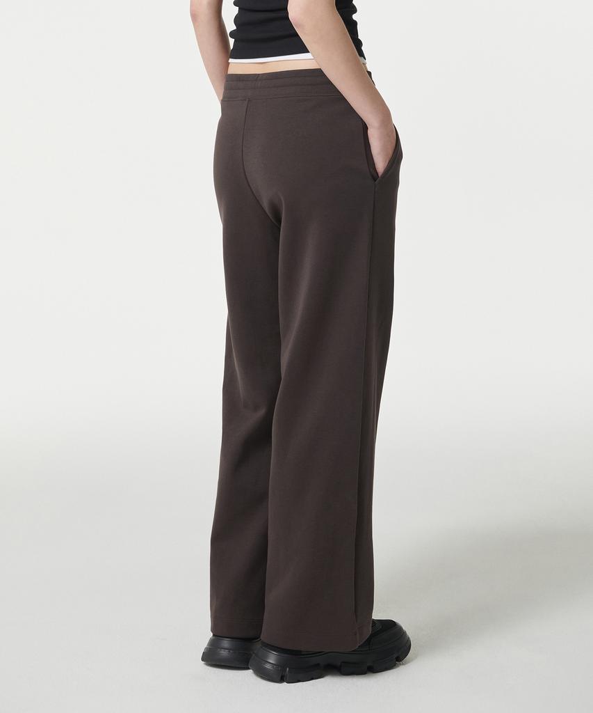 MUSINSA STANDARD WOMAN Women'S Flat Terry Wide Lounge Sweatpants [Dark Brown]