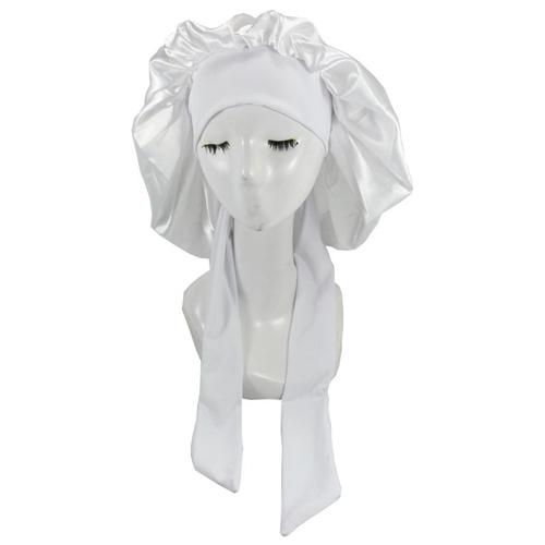 New Silky Bonnet For Sleeping Women Satin Bonnet Hair Bonnet Night Sleep Cap Scarf Wrap For Curly Hair Tie Band For CurlyHat