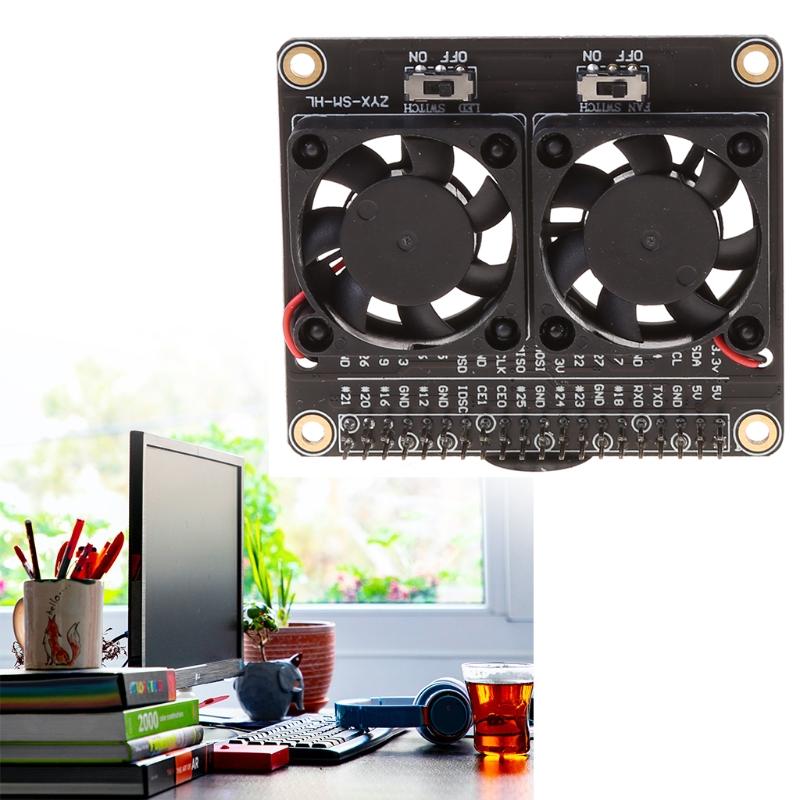 Raspberry Pi 4B Dual Fan Raspberry Pi 4B Heatsink Kit Raspberry Pi 4B GPIO