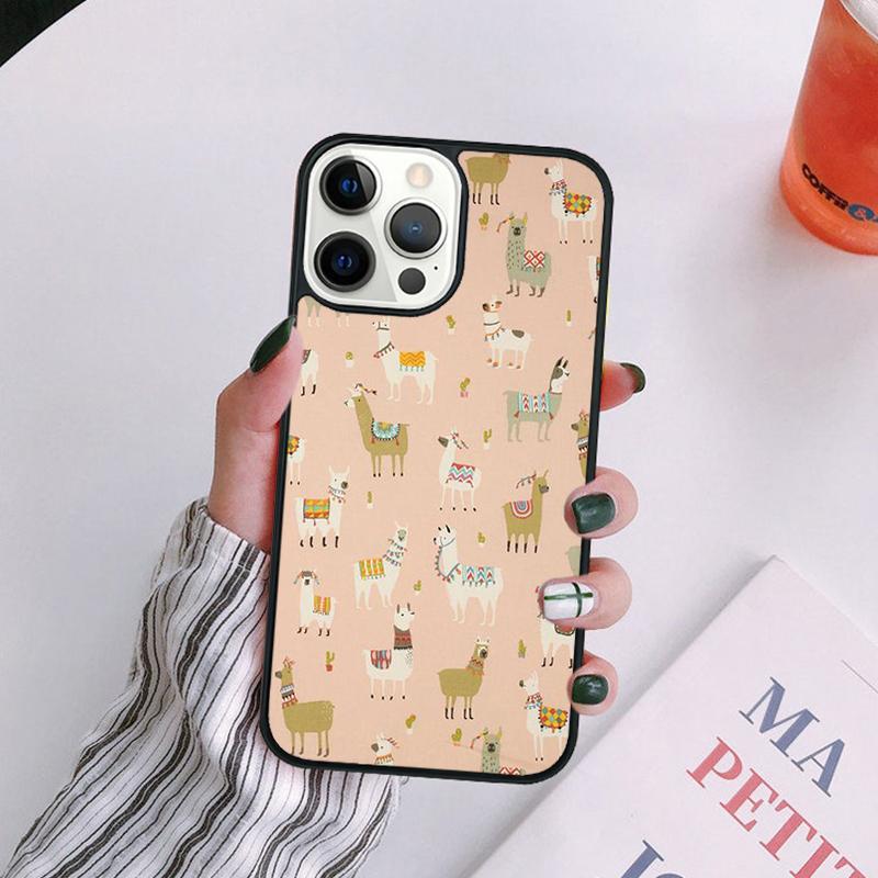 Llama Alpaca pattern Phone Case Shell For iPhone 17 Air Plus Max Cover For iPhone 17 Air 14 13 12 16Pro Max 15 11