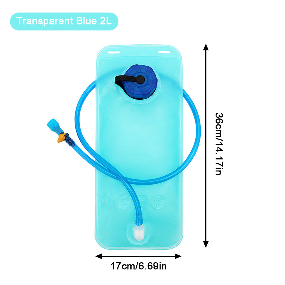 Bicycle Riding Hydration Food Grade Outdoor Camping Water Bag with Drinking Tube  Portable 2L Folding Water Bag Sports Backpack