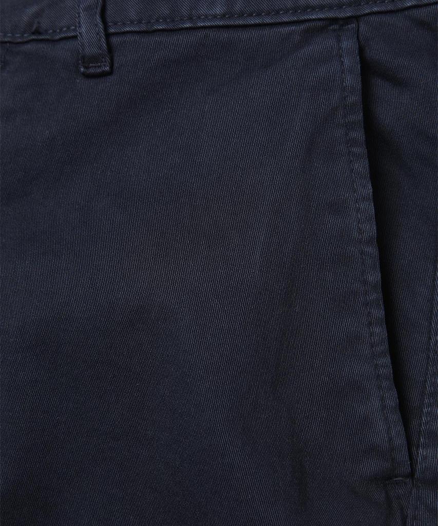 PANICALE Slim Fit Cotton Twill Pants [Navy]