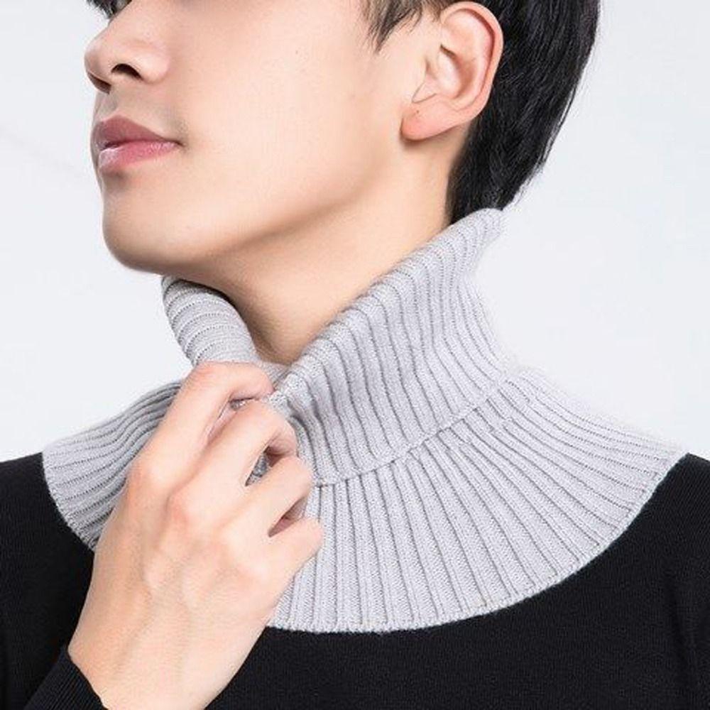 Coring Wool Knitted False Collar Scarf Apparel Accessories Neck Sleeve Scarf Men Fake Collar Scarf