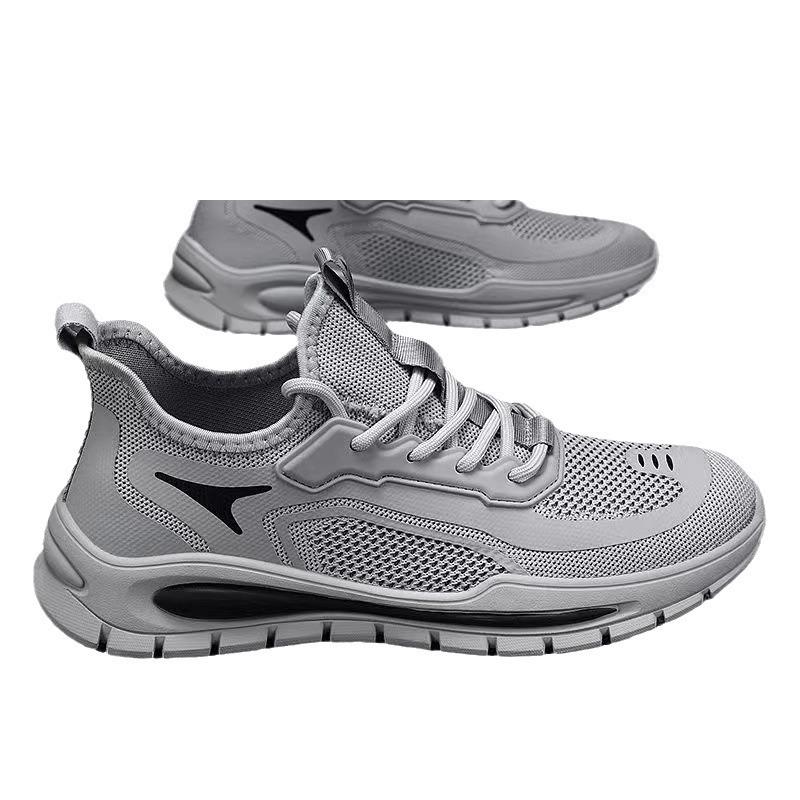 Flying Men's Shoes New Versatile Summer Men's Work Casual Mesh Coconut Shoes Breathable Sports Running Shoes