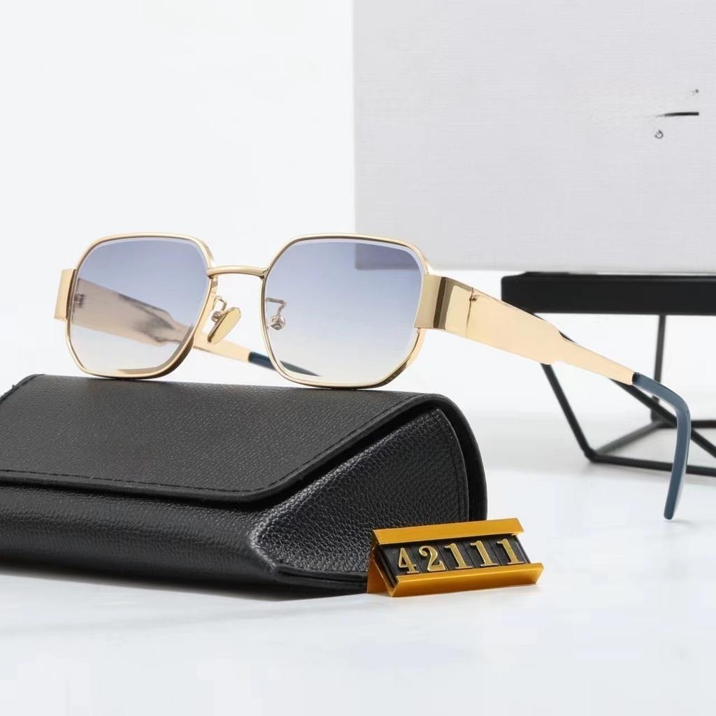 New ancient polygonal metal sunglasses, advanced sense UV protection, European and American fashion sunglasses for men and women