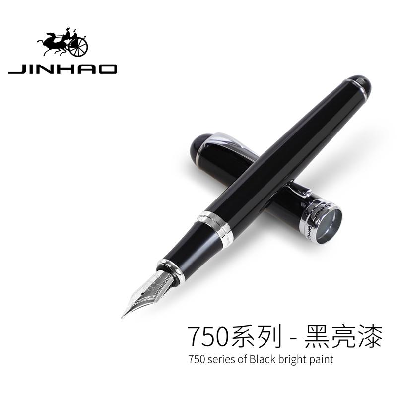 Jinhao X750 Luxury Fountain Pen Metal 0.5MM Medium Nib Calligraphy Writing Pens School Useful Office School Stationery Supplies