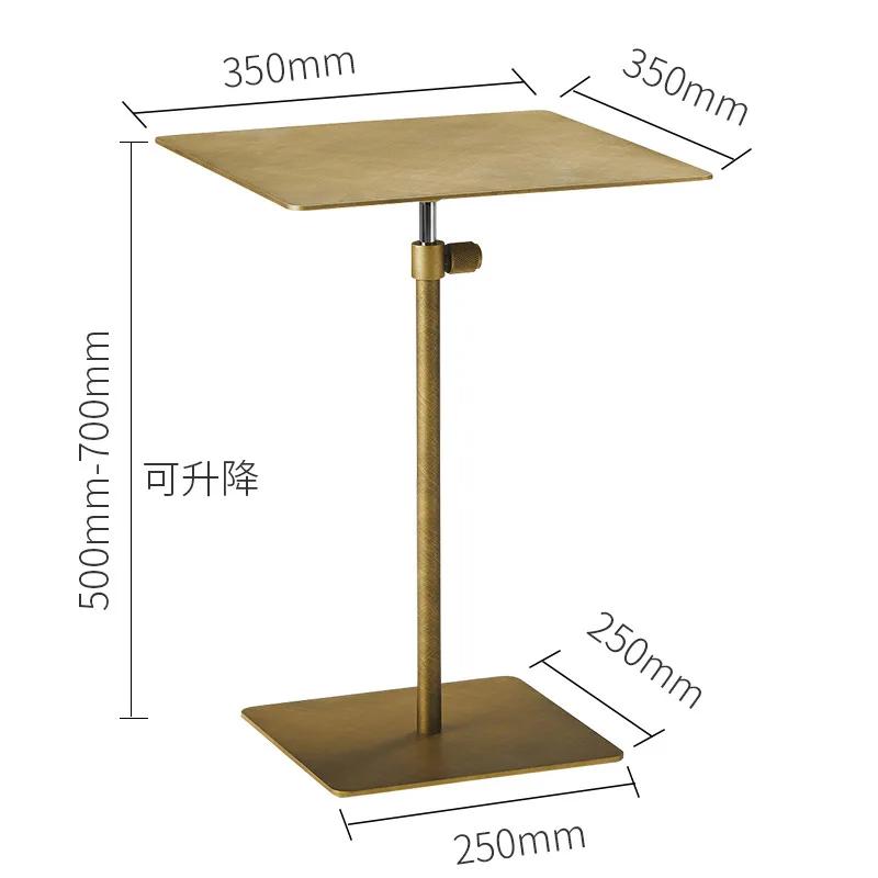 Home Decoration Accessory Living Room Furniture Sofa Side Tables Nordic Metal Lifting Coffee Indoor Table Mobile Bedside Table